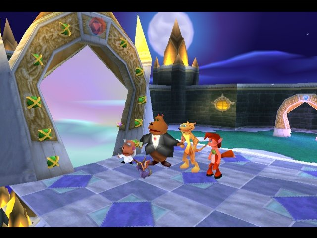 Spyro bids farewell to the people of Avalar.