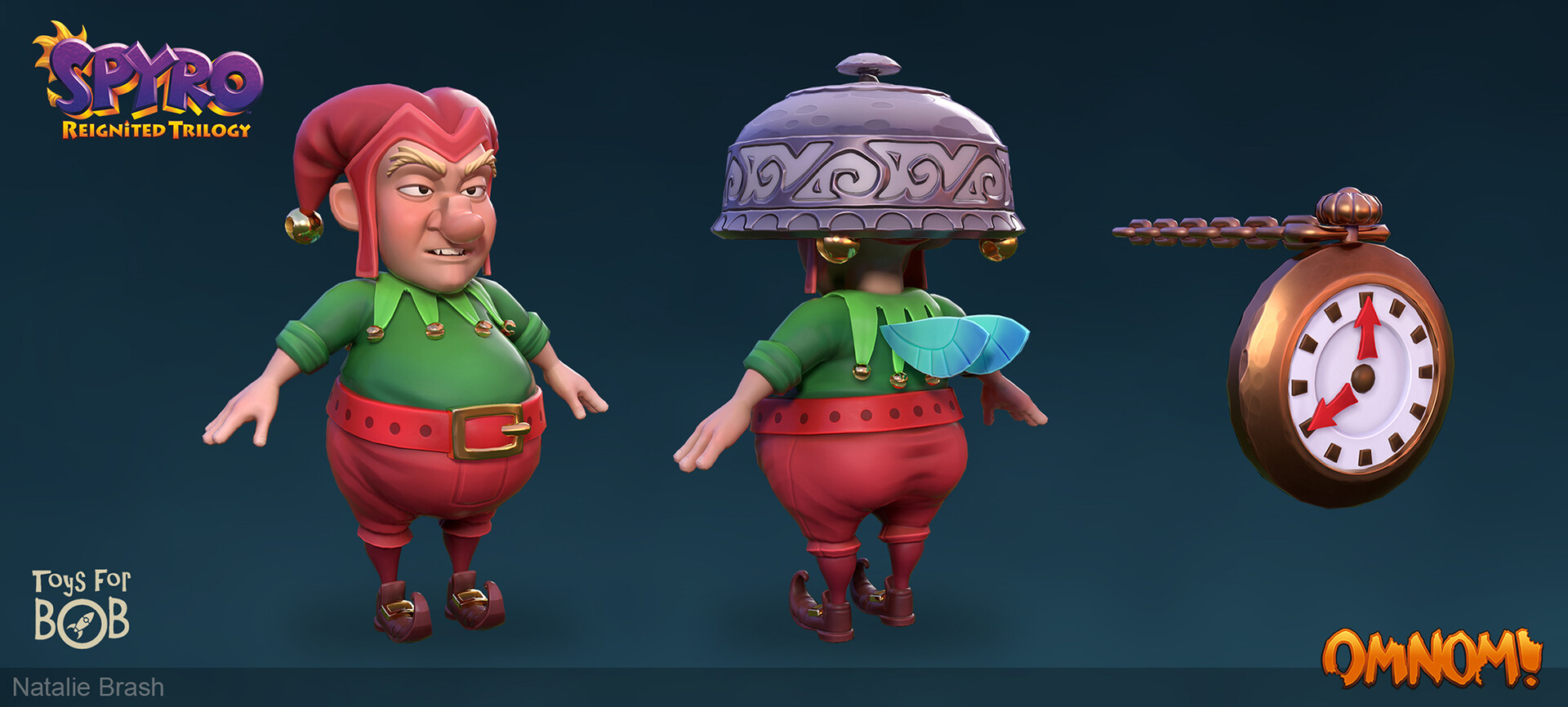 Clock Fool game model in the Spyro Reignited Trilogy by Natalie Coupar