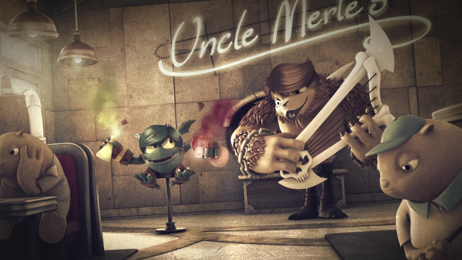 Young Pop Fizz and Wolfgang performing at Uncle Merle's
