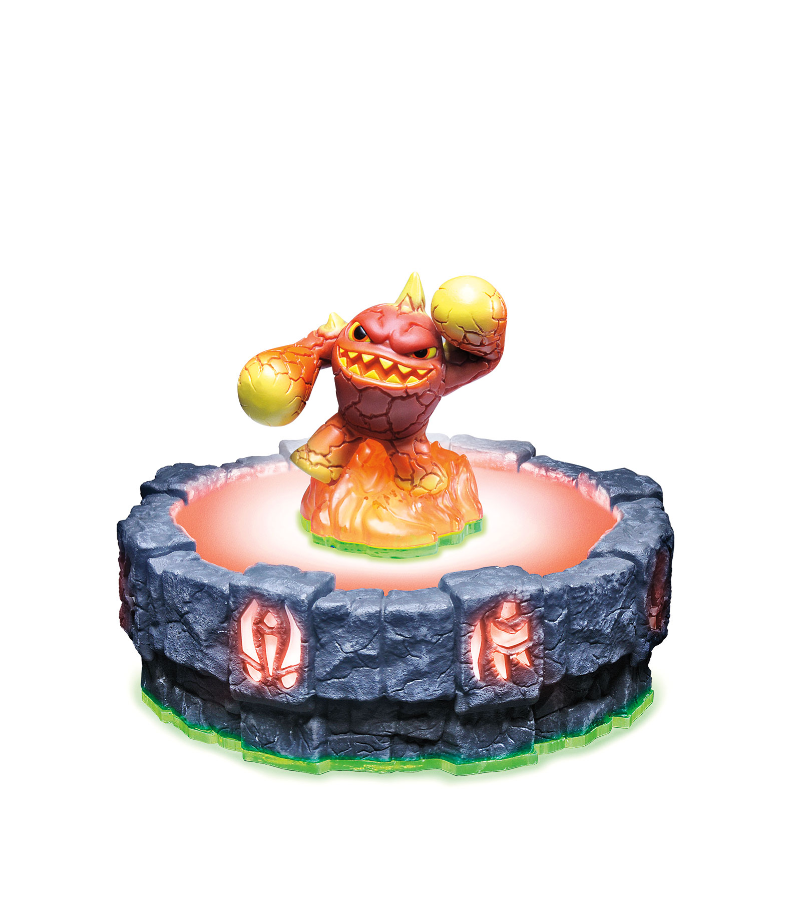 Erupto's toy form on the Portal of Power