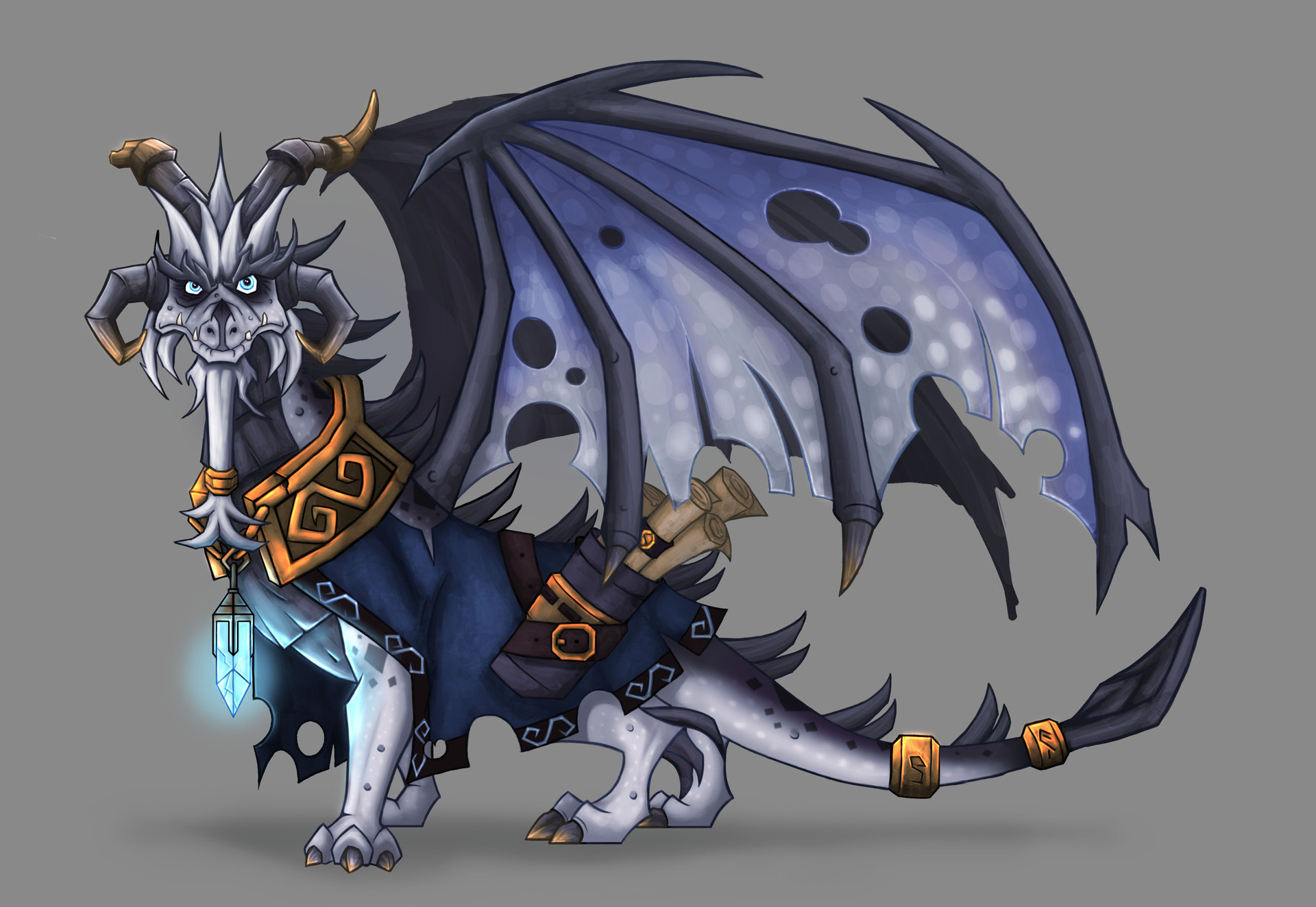 Concept art of the Chronicler for The Eternal Night by Roderick Wong