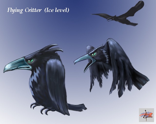 Ice Crow by Irina Egorova