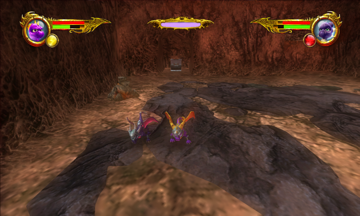 chest hidden behind dark crystal, contains Cynder's black tail armor