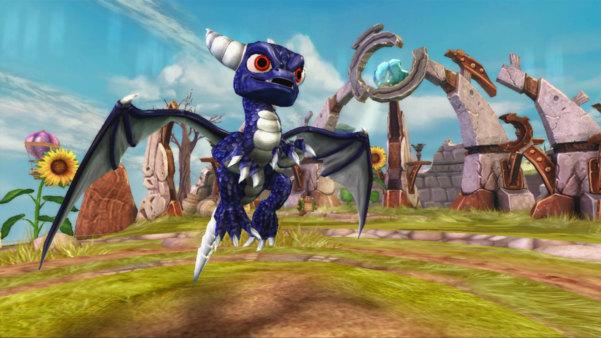 Dark Spyro airborne