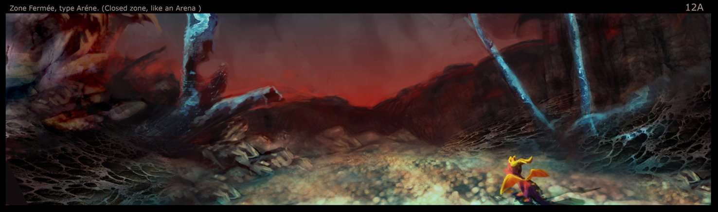 The Burned Lands Spyro concept by Yan Le Pon
