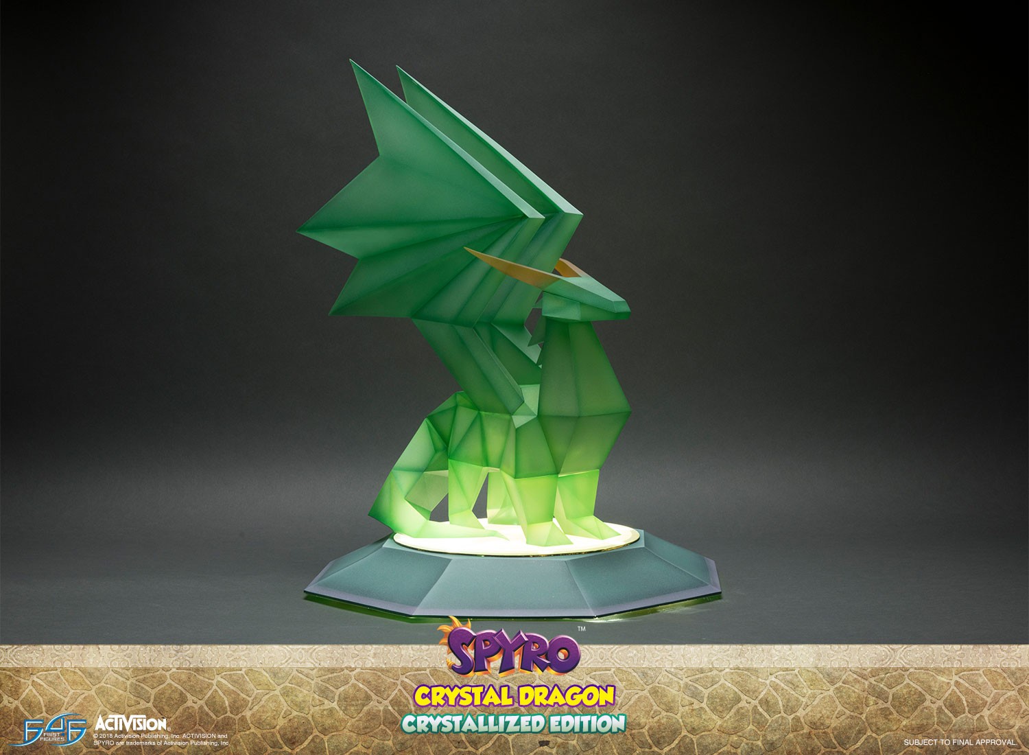 Crystallized Edition Crystal Dragon having LED lights