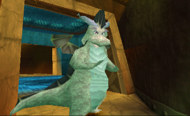 Cleetus possessing the different color scheme and voice in Twilight Harbor, in the NTSC-U version