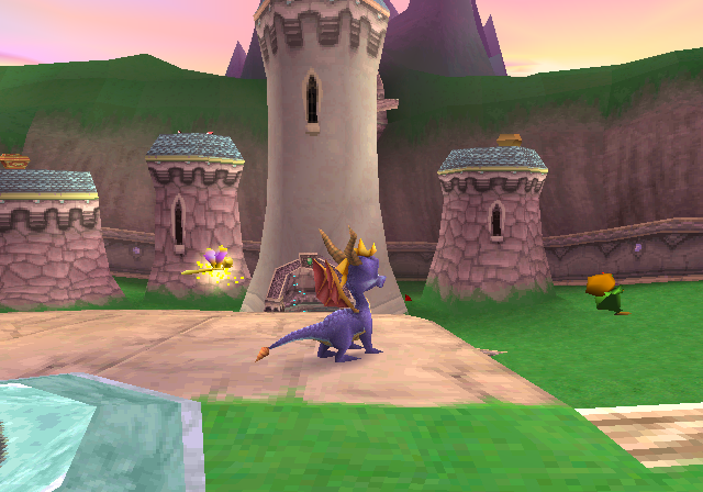 Spyro in the town area