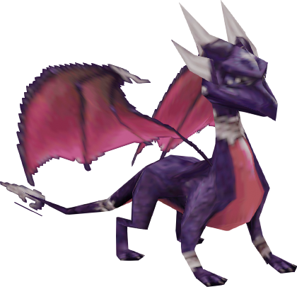Cynder's game model in the Nintendo DS version