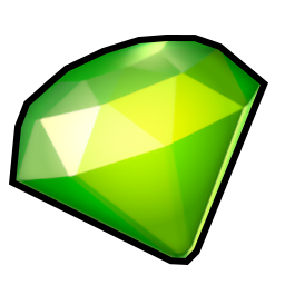 UI art of a green gem from Crash Team Rumble