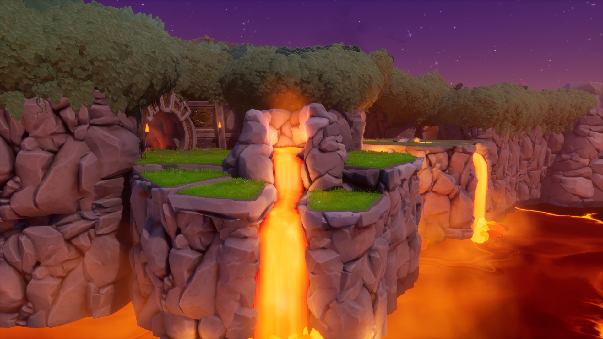 Molten Crater magma falls in Spyro Reignited