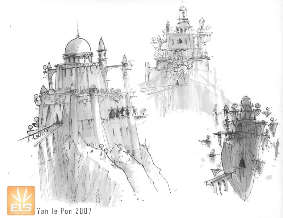 Floating Islands concept by Yan Le Pon