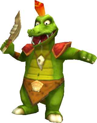 Crocovile with boomerang
