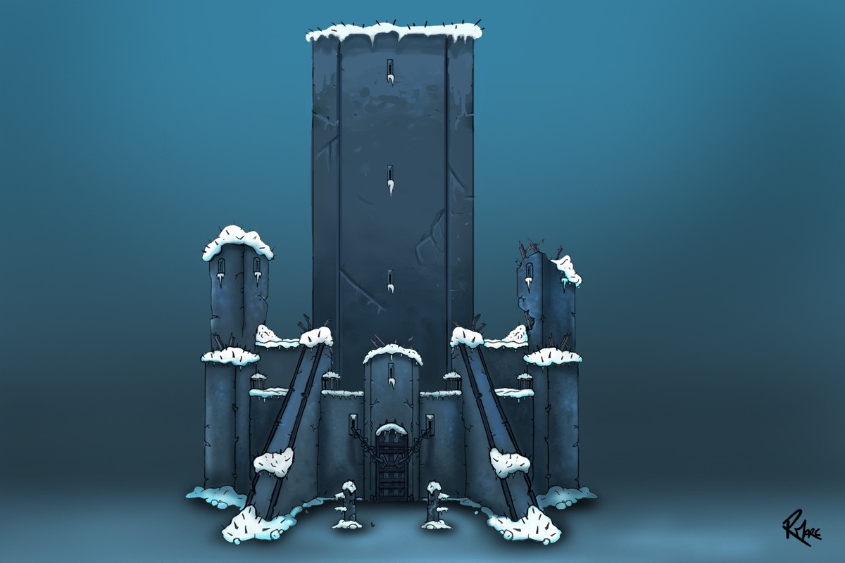 Dante's Freezer Fortress by Ronald Marc
