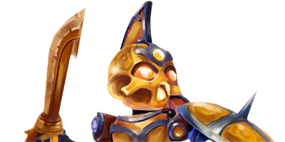 'Skylanders: Swap Force art potrait of Legendary Chop Chop