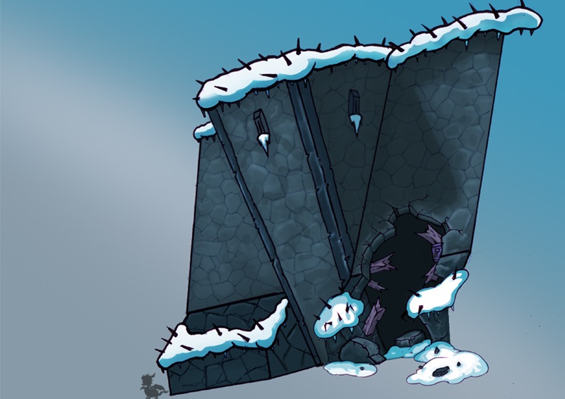 Broken Keep Wall by Ronald Marc
