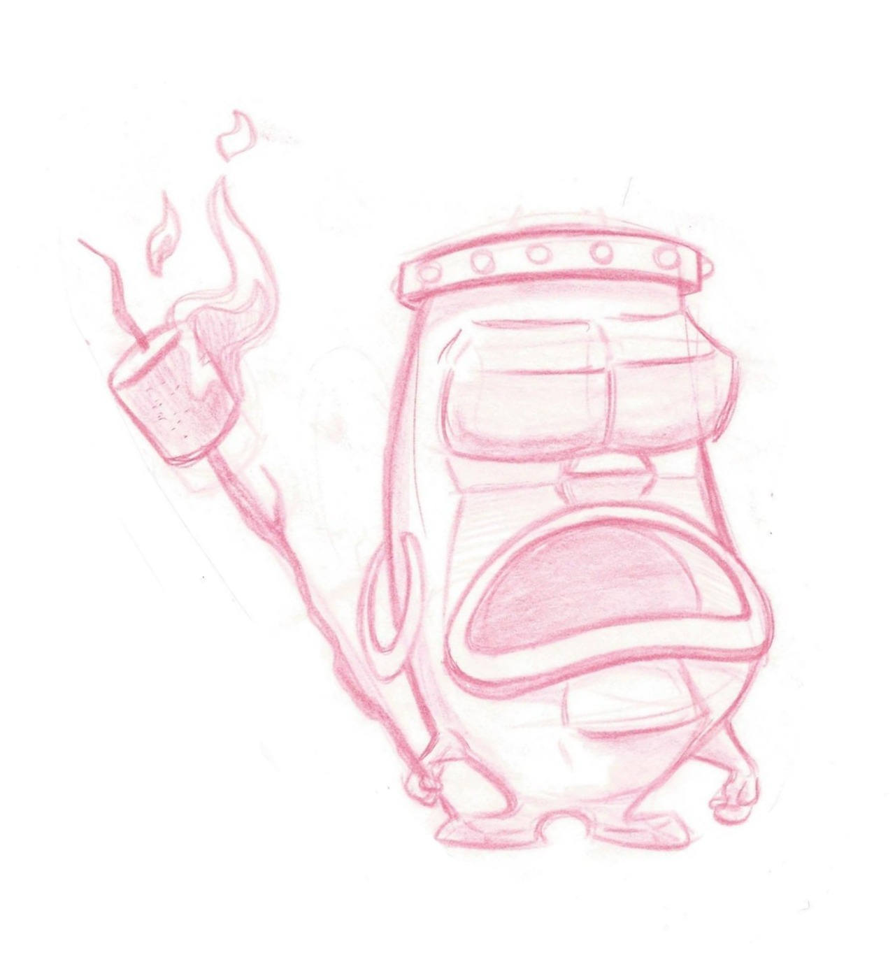 Oliver Wade's concept art of an Idol