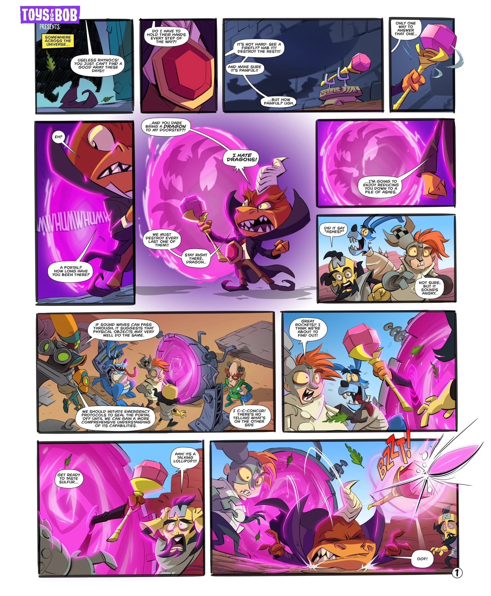 Ripto introduction comic