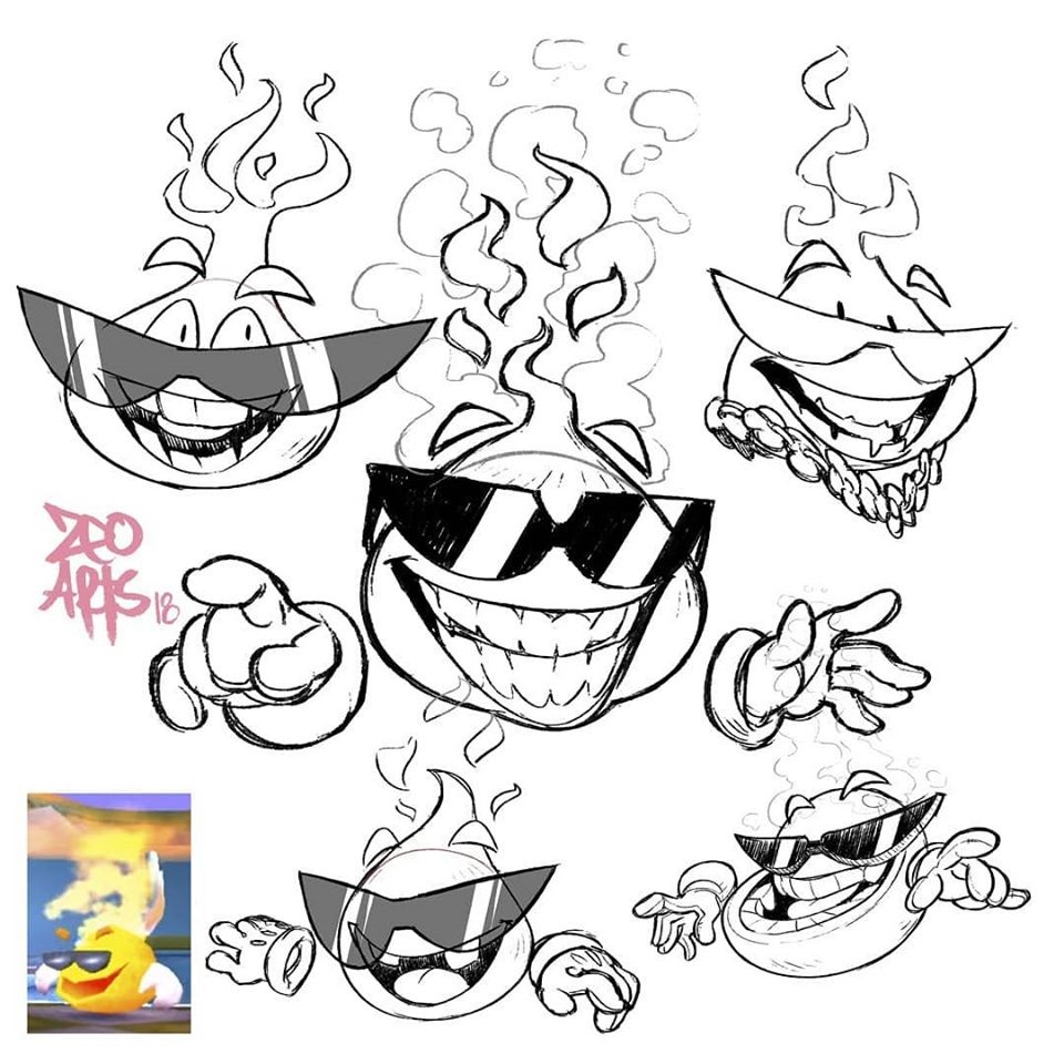 Spyro Reignited Trilogy concept art of the Sun by ZeoArts