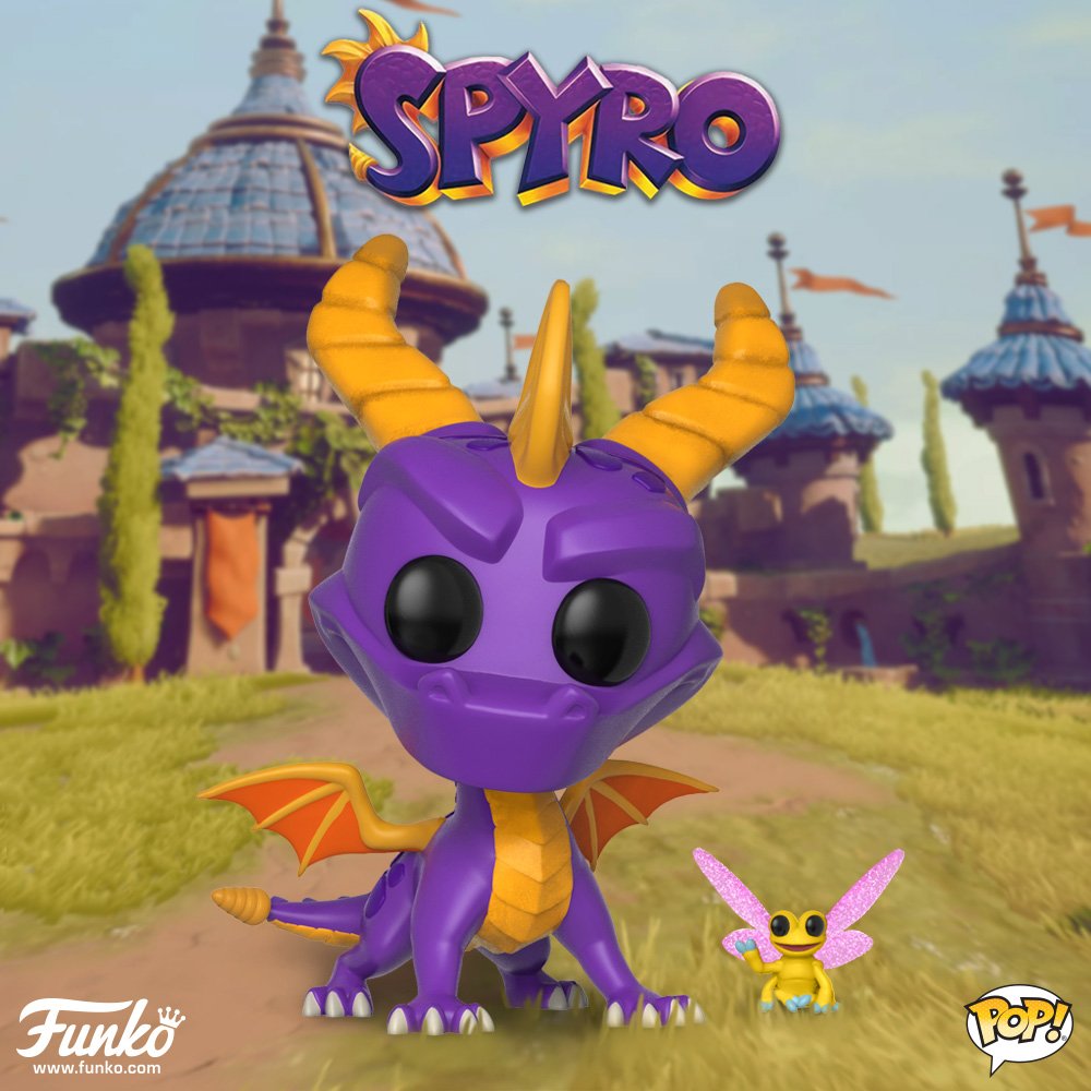 Spyro & Sparx FunkoPop figures