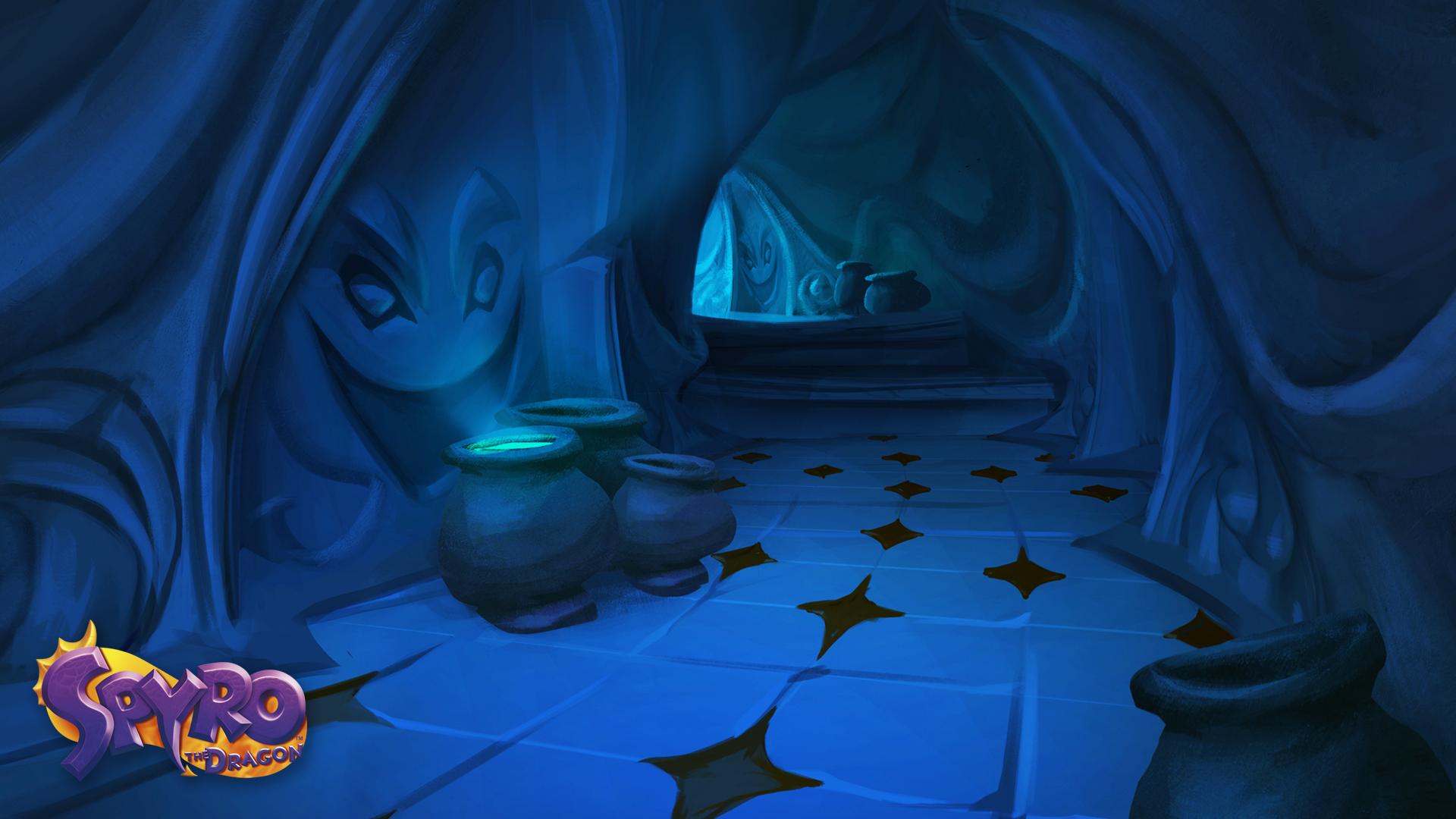 Spyro Reignited Trilogy concept art of Dark Passage