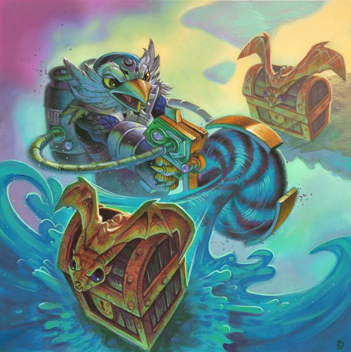 "Duplicator Mark II" card art by Chris Seaman