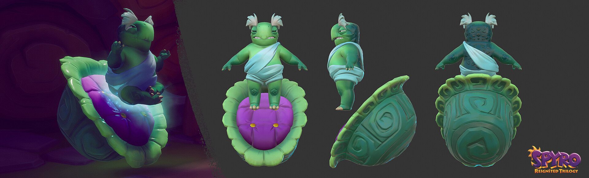 Spyro Reignited Trilogy model of Advisor Gromit by Anthony Weisheng Lee