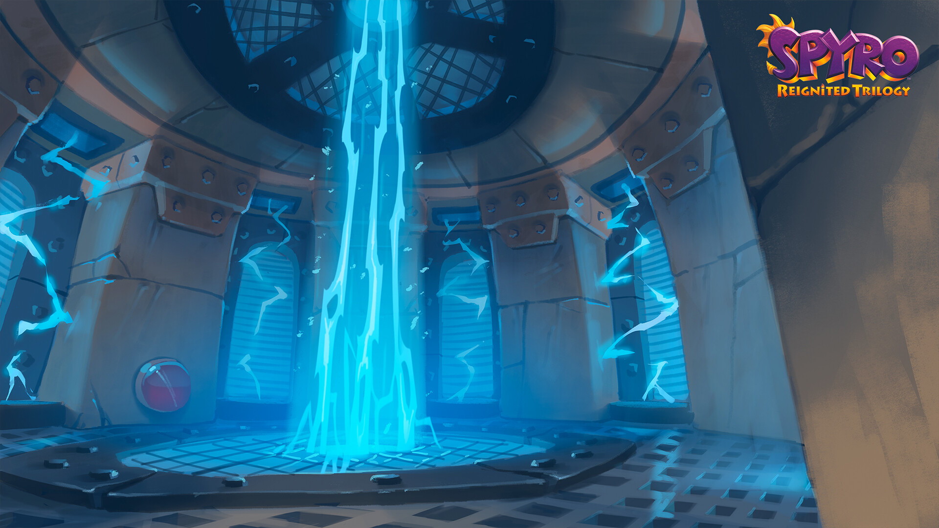Concept art of the factory room by John Loren