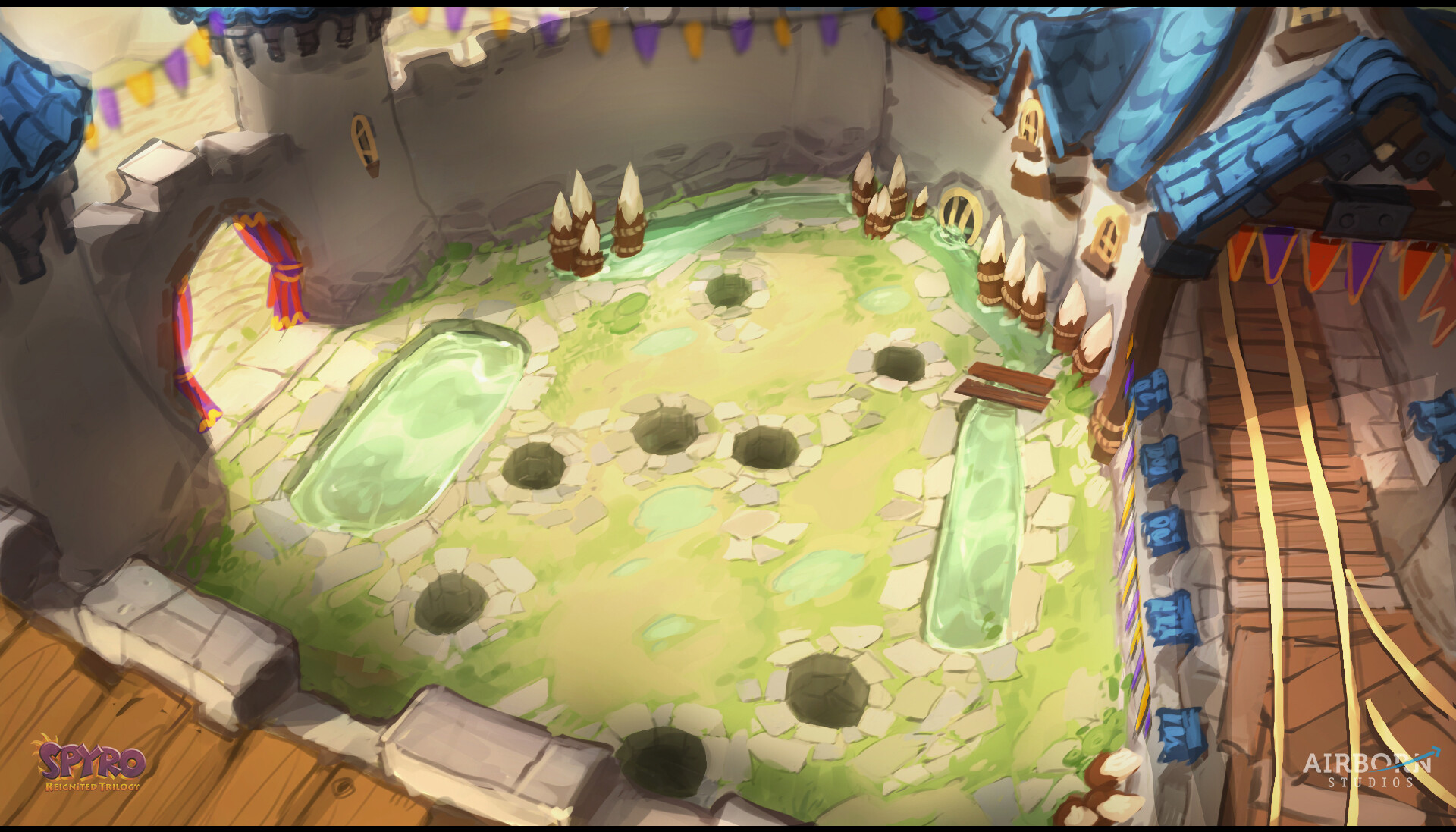 Dragon Shores courtyard