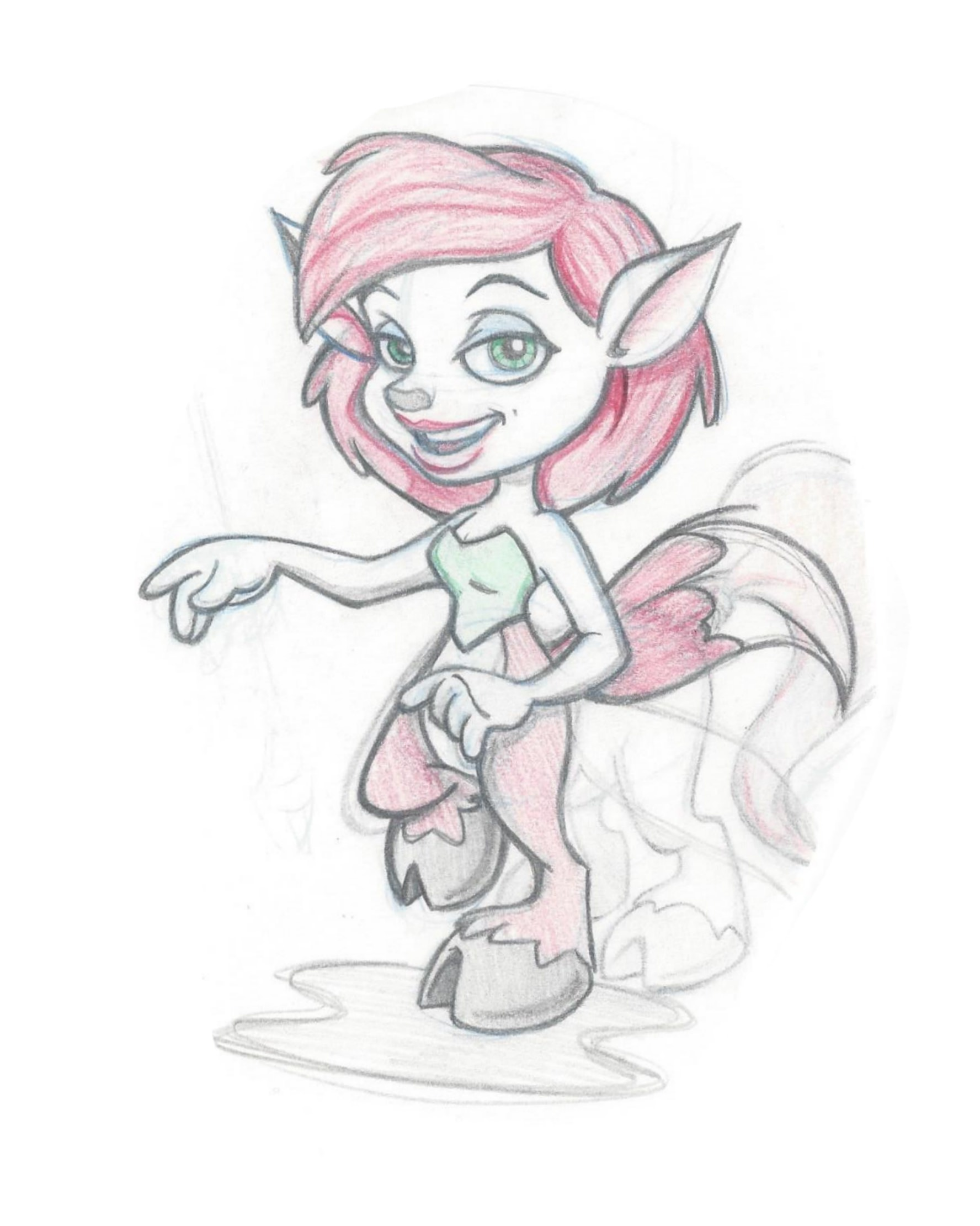 Concept art of Elora for Ripto's Rage! by Oliver Wade