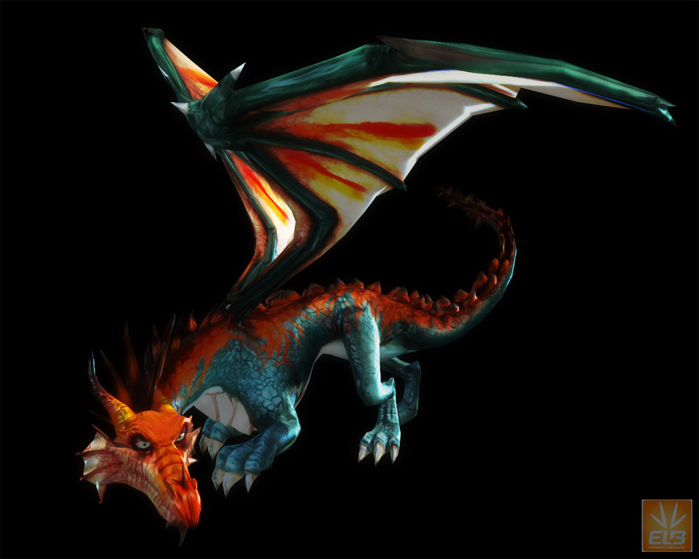 CG Game Model of a Dragon Soldier