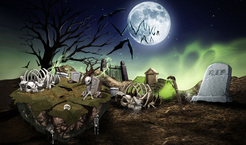 Spyro's Kingdom's concept of a Undead elemental setting