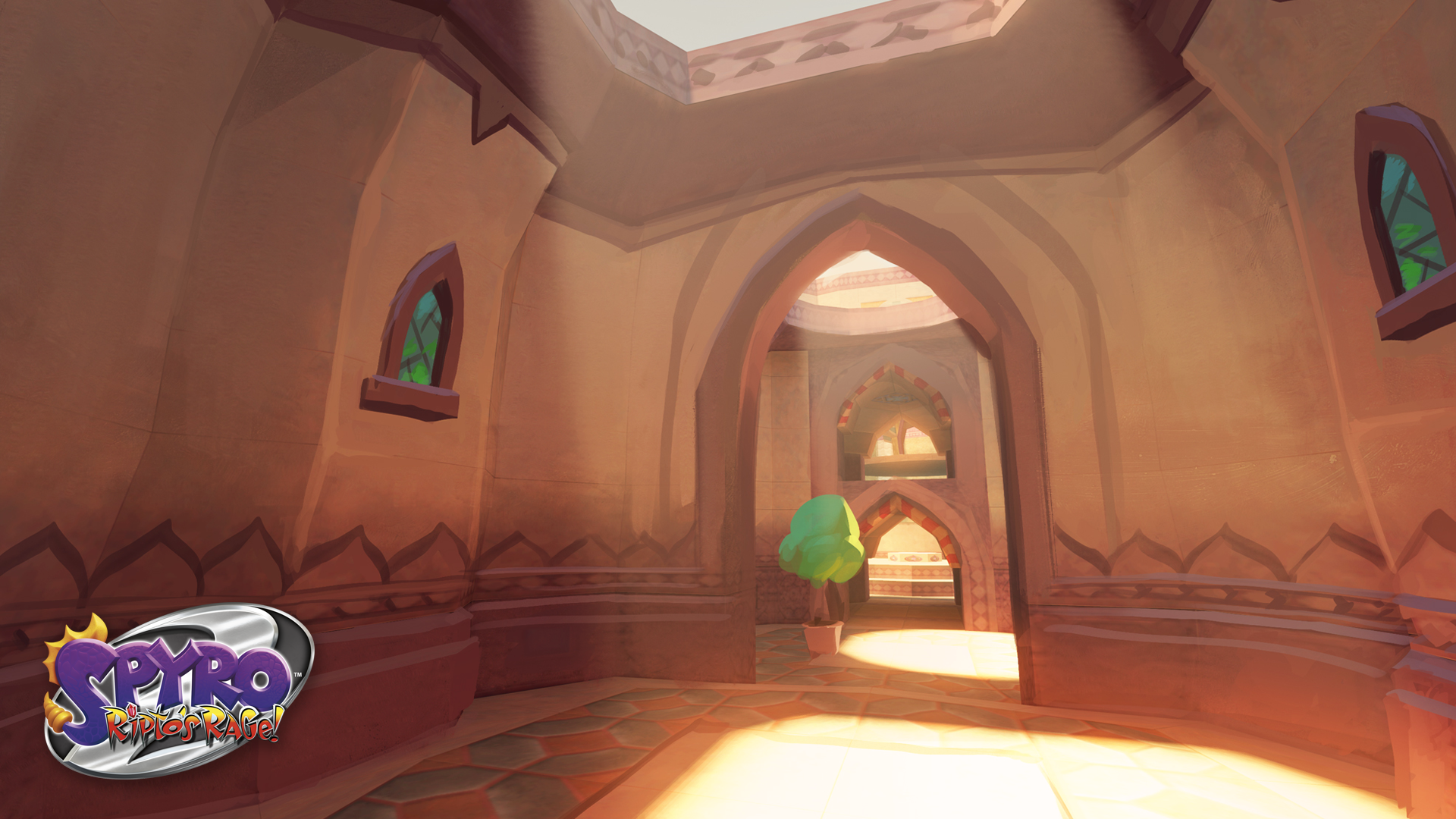 Spyro Reignited Trilogy concept art of Shady Oasis