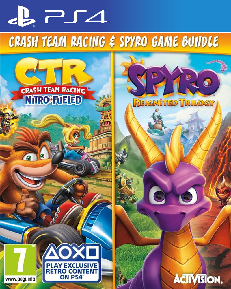 Crash Team Racing Nitro-Fueled + Spyro Game Bundle (2019)