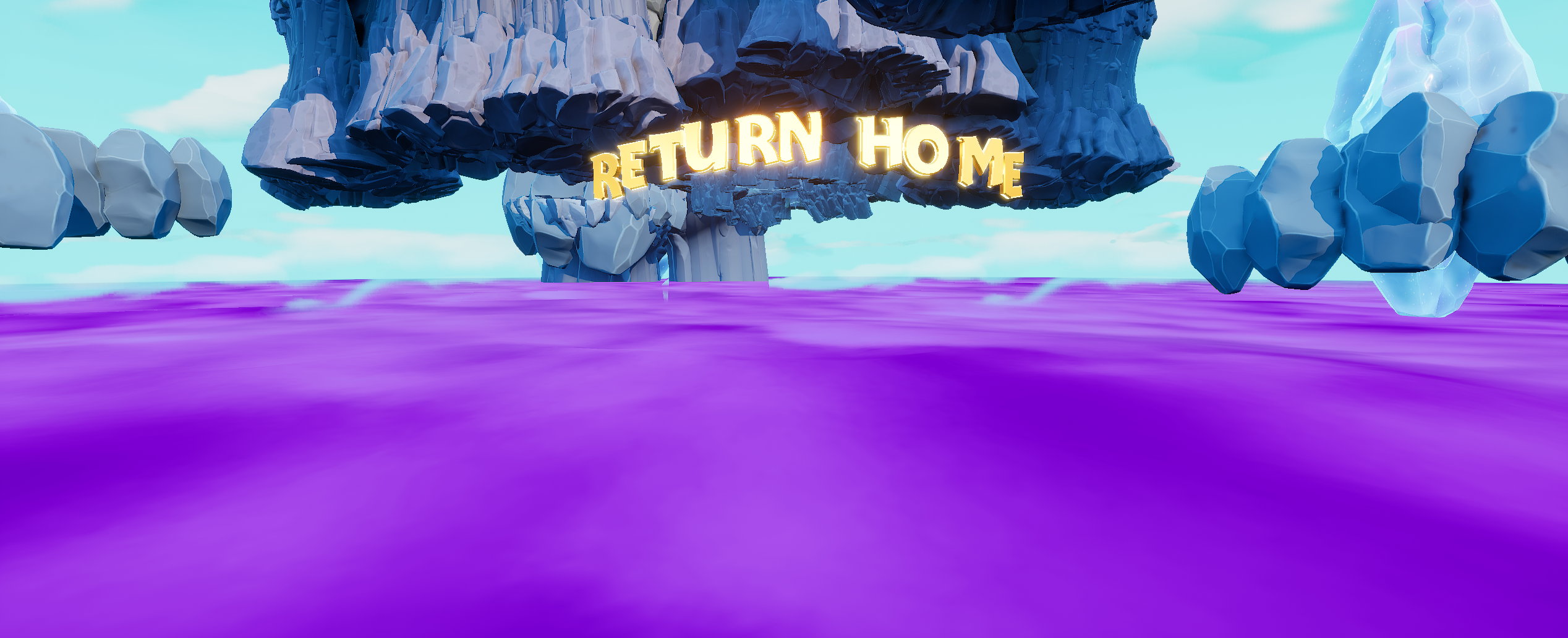 An unreachable exit portal located beneath the starting point in Super Bonus Round.