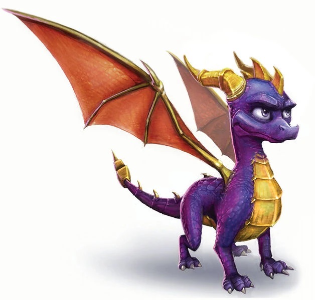 Concept art of Spyro by Yannick Corboz