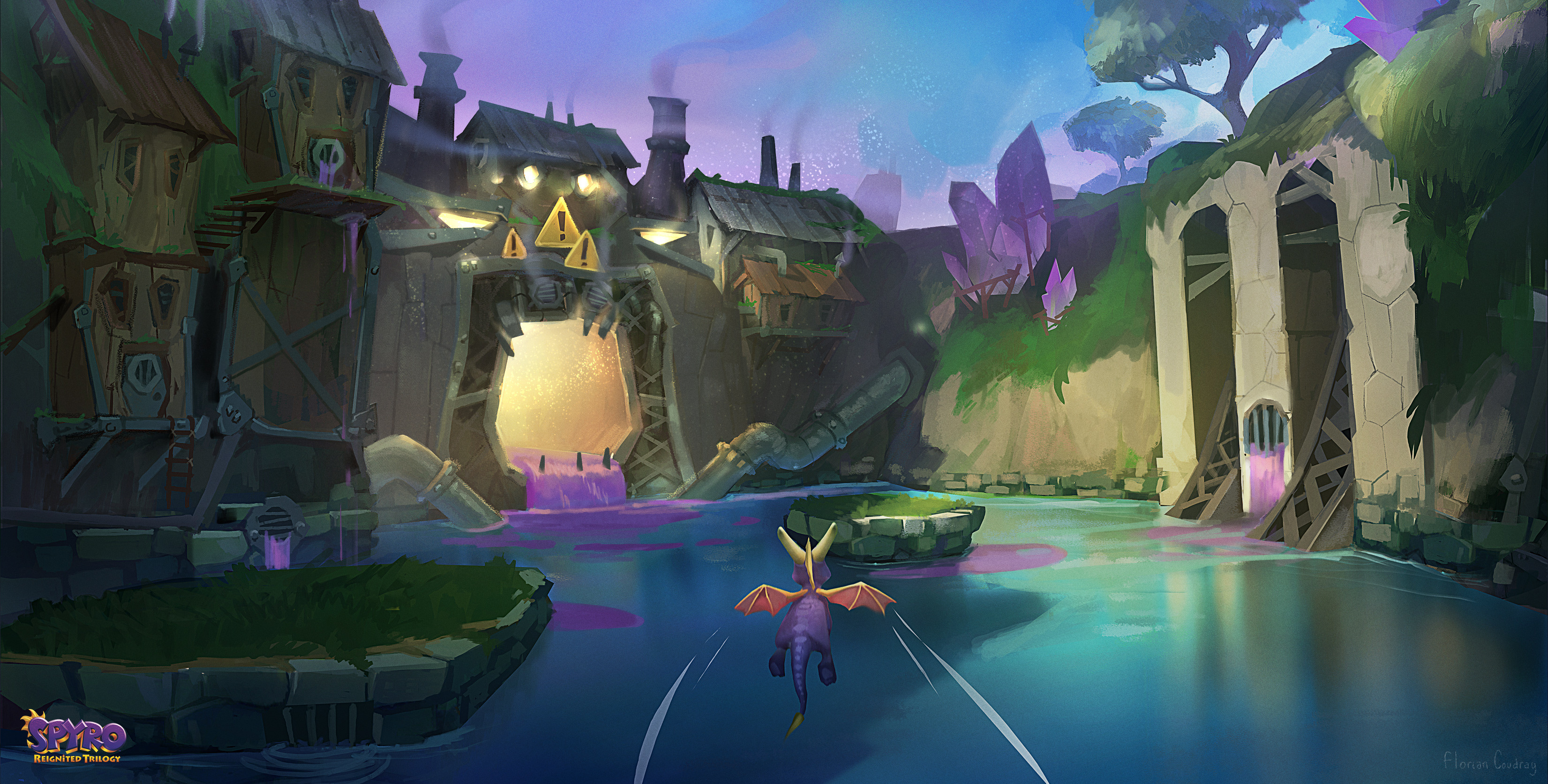 Spyro Reignited Trilogy Wild Flight concept art by Florian Coudray
