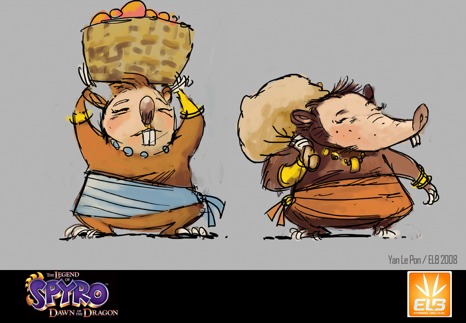 Female moles concept art