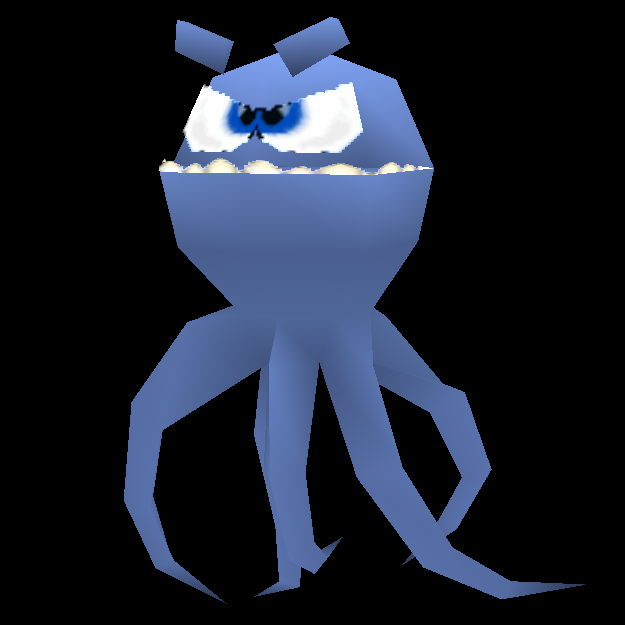 The Octopi character design from the April 25, 2000 prototype build.