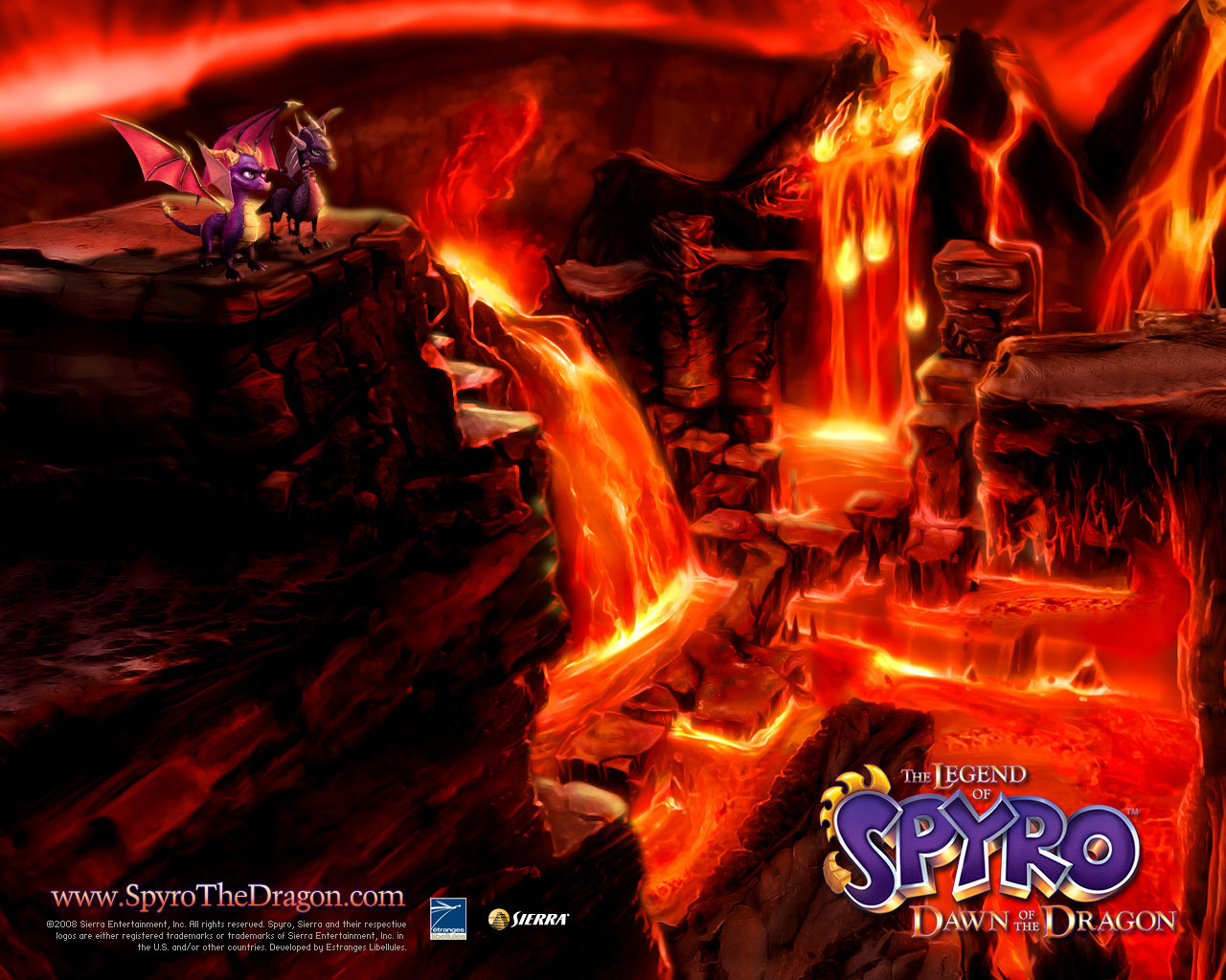 The Legend of Spyro: Dawn of the Dragon wallpaper of the Burned Lands