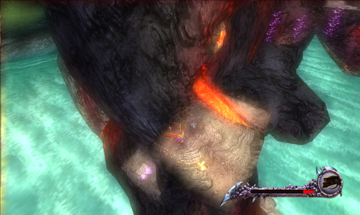 chest in upper left arm, containing Spyro's silver tail armor