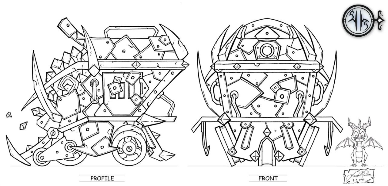 Front and Side Concept View of Steam