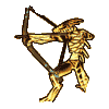 Fire Orc Archer sprite for the DS version of Dawn of the Dragon