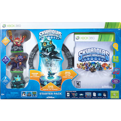 Starter Pack for the Xbox360. Comes with Gill Grunt, Spyro and Trigger Happy.