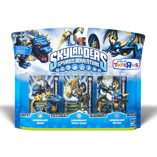 Comes with Legendary Bash, Legendary Chop Chop and Legendary Spyro.