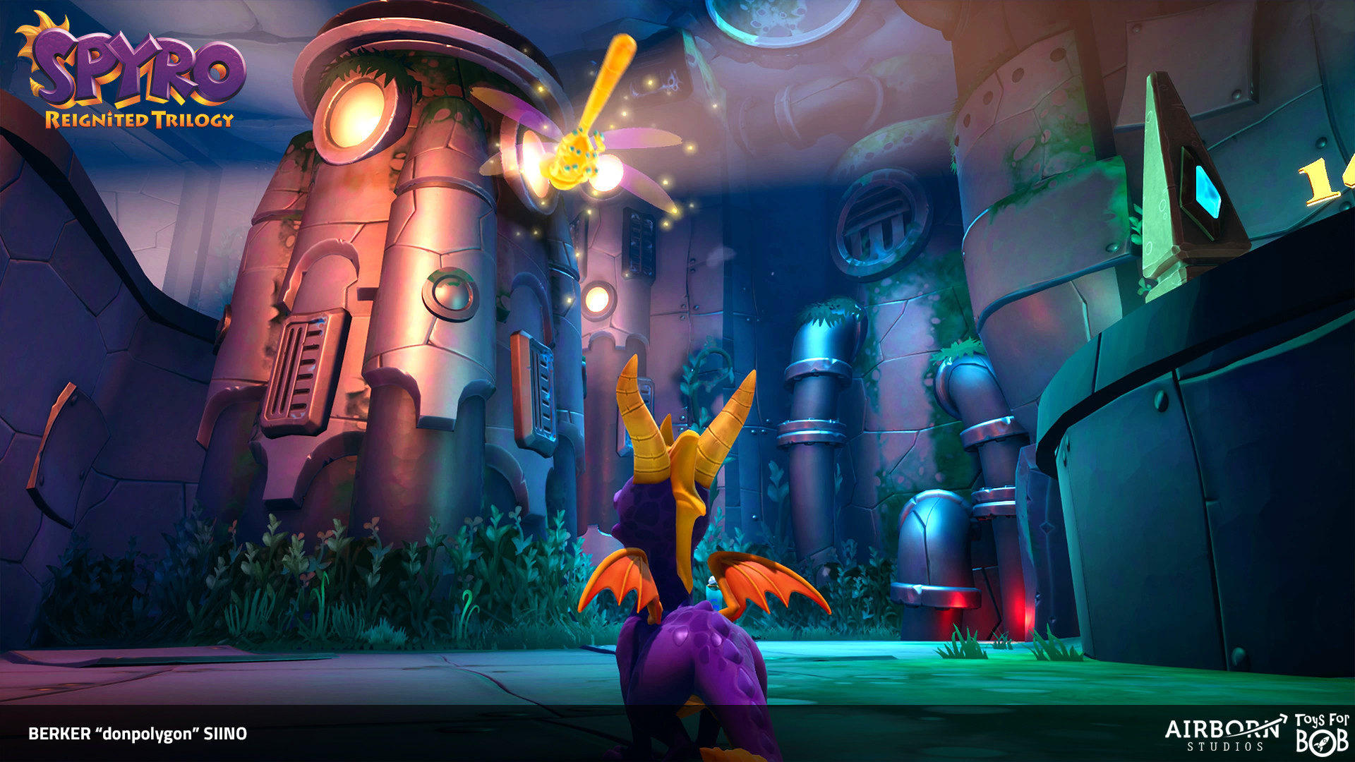 Full Spyro Reignited Trilogy game render of a part of Aquaria Towers by Berker "donpolygon" Siino