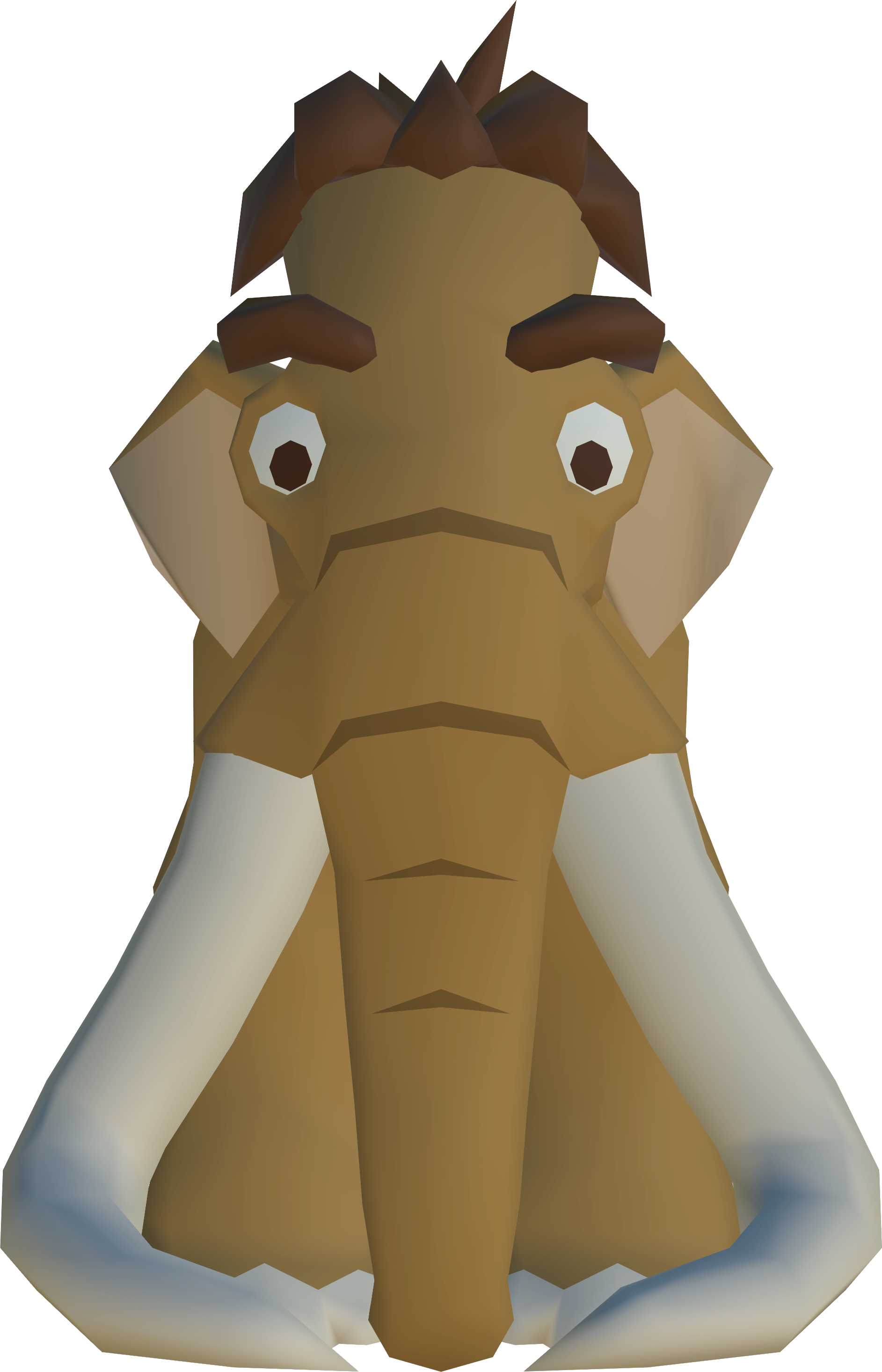 Untextured Mammoth prototype, seen in the cut model viewer map.