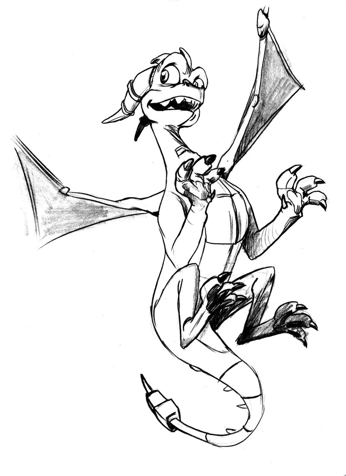 Concept art of Spyro by Yannick Corboz