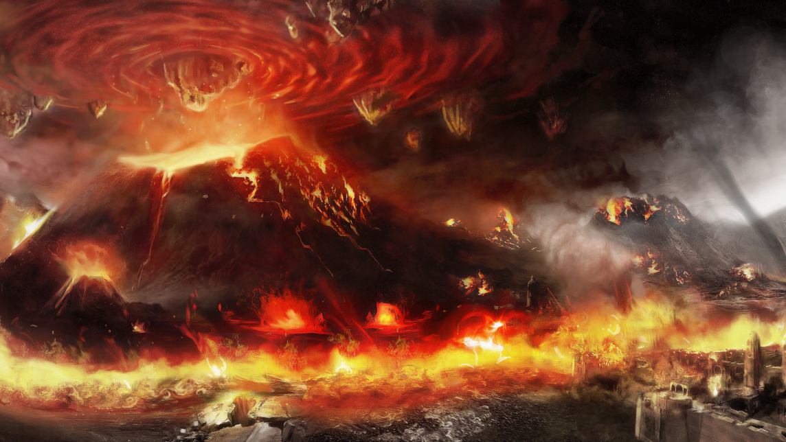 Background art of the Burned Lands