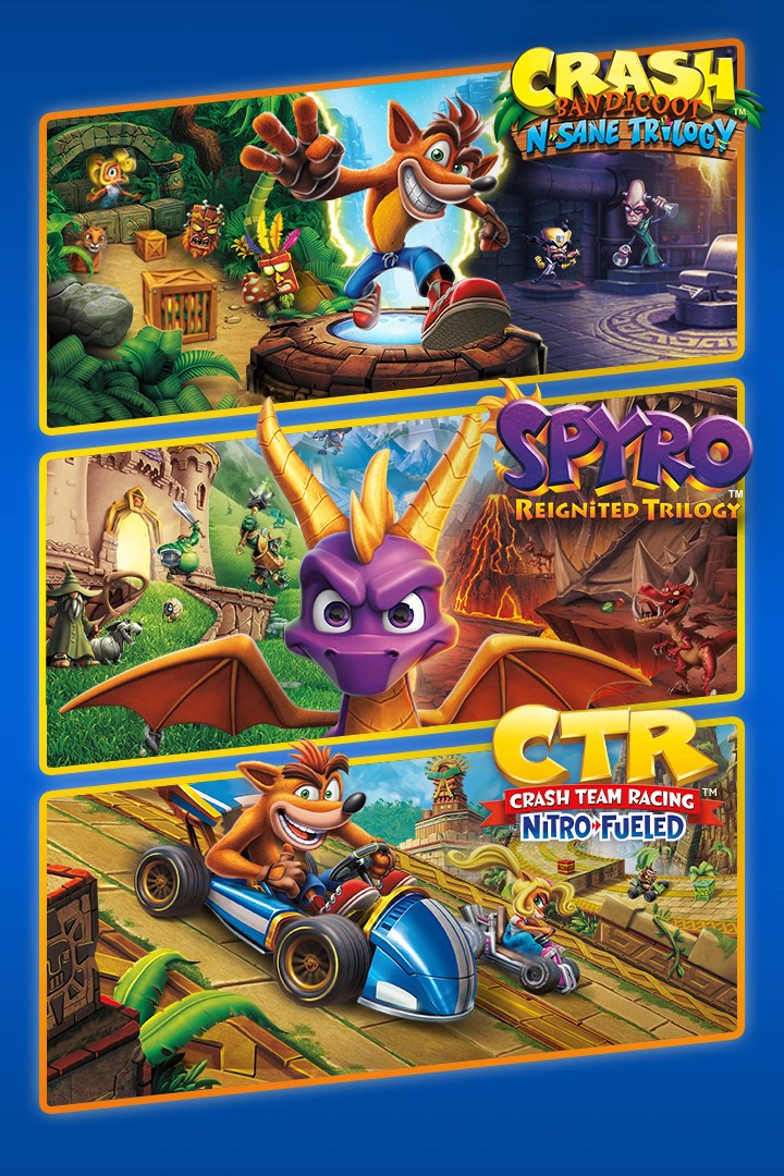 Crash + Spyro Triple Play Bundle (2019)